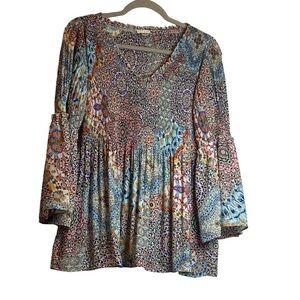 Spense Vibrant Patterned Blouse